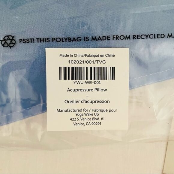 Yoga Wake Up Blue Acupressure Pillow Neck Back Digestion Well Being Home Spa - Picture 7 of 14